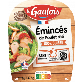 Le Gaulois - Emincés de cuisse de poulet rôti