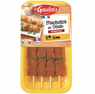Le Gaulois - Brochettes de dinde au Barbecue