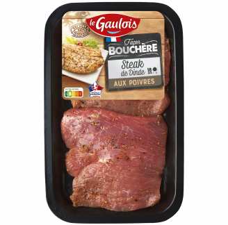 Le Gaulois - Steak dinde aux Poivres