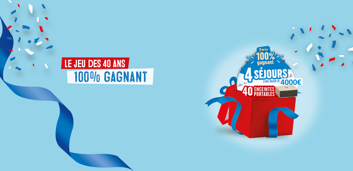 Jeu 100% gagnant pour les 40 ans Le Gaulois en magasin