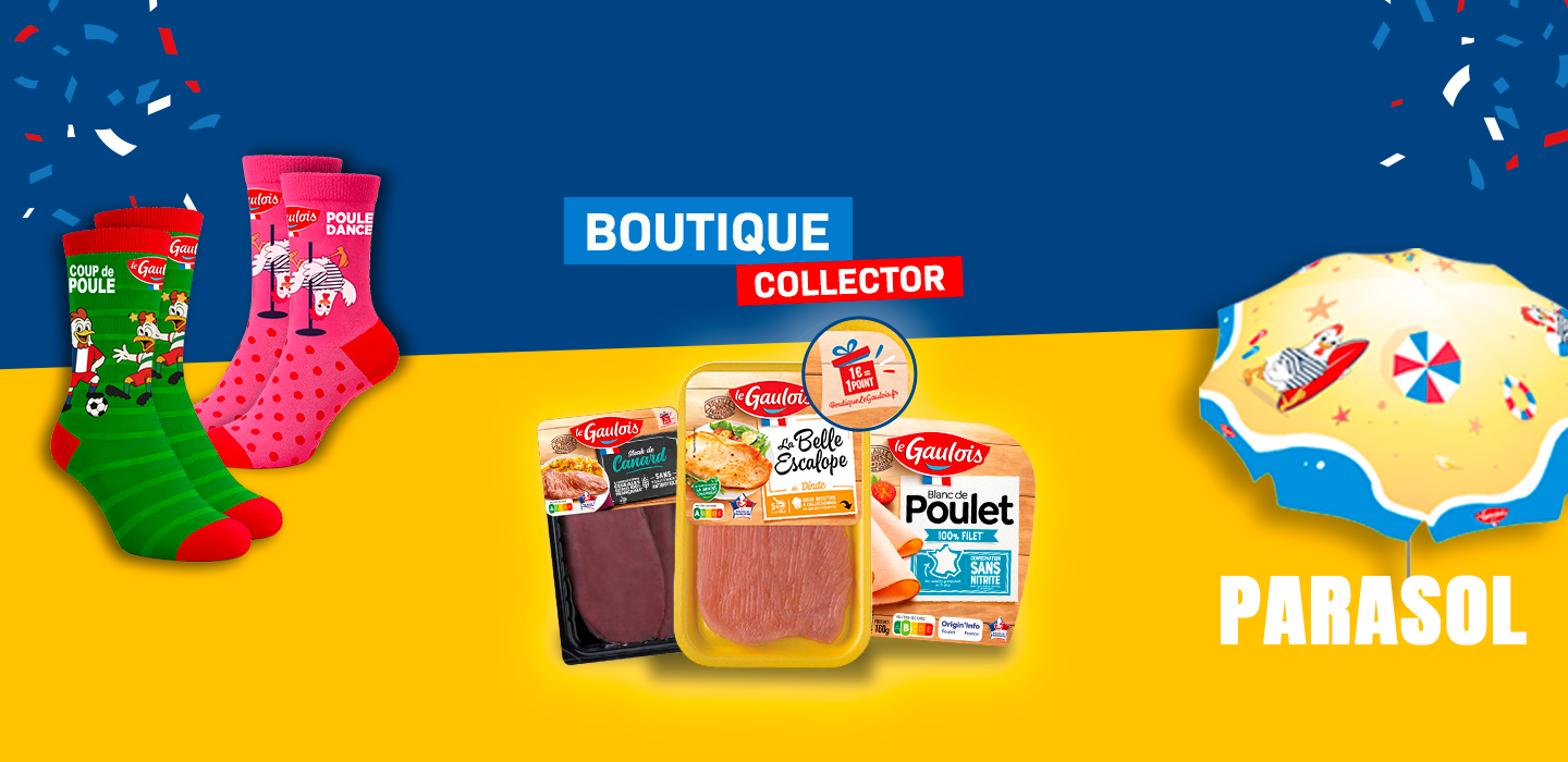 1€ dépensé = 1 point collecté sur la boutique collector Le Gaulois