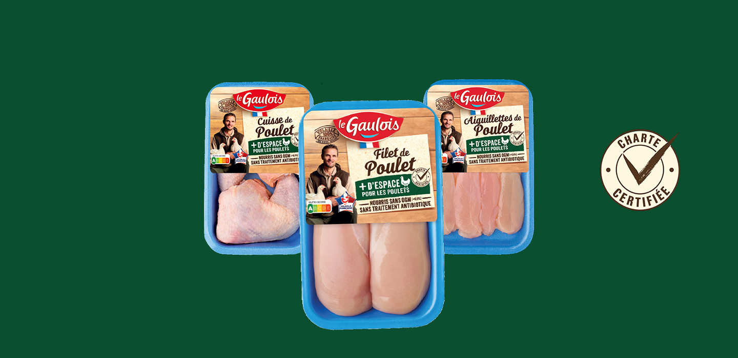 Une nouvelle gamme de poulet certifiée European Chicken Commitment (ECC)