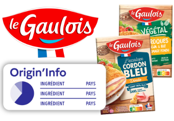Engagement Le Gaulois pour afficher l'Origin'Info des matières premières sur les produits élaborés de la marque