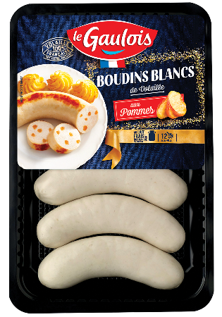 Visuel pack des boudins blancs de volaille aux pommes Le Gaulois