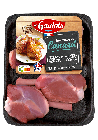 Packaging des manchons de canard Le Gaulois Visuel pack des manchons de canard Le Gaulois