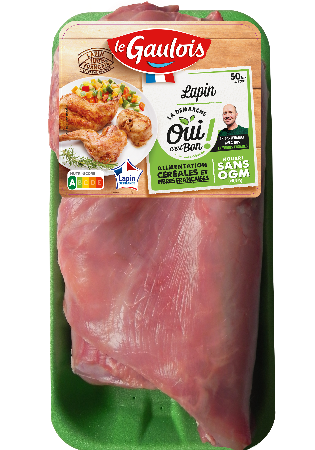 Packaging du lapin entier Oui c'est Bon Le Gaulois Visuel pack du lapin entier Oui c'est Bon Le Gaulois