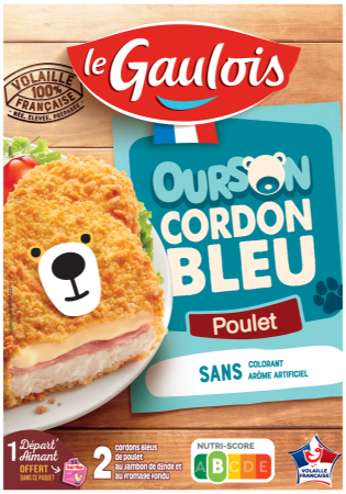 Visuel pack de l'ourson cordon bleu de poulet Le Gaulois