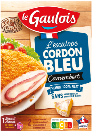 Visuel pack de l'escalope cordon bleu camembert Le Gaulois