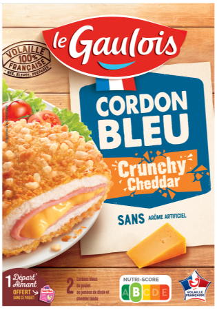 Visuel pack du cordon bleu crunchy cheddar Le Gaulois