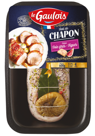 Visuel pack du rôti de chapon farci au foie gras et figues Le Gaulois