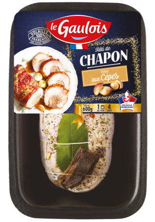 Visuel pack du Rôti de chapon aux Cèpes Le Gaulois