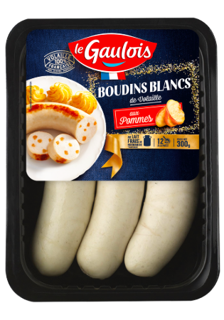 Visuel pack des boudins blancs de volaille aux pommes Le Gaulois