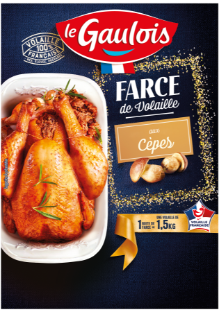 Visuel pack de la farce de volaille aux cèpes Le Gaulois