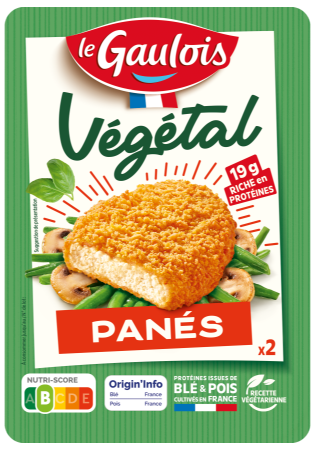 Visuel pack des panés Le Gaulois Végétal