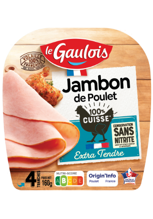 Visuel pack du jambon de poulet 100% cuisse Le Gaulois