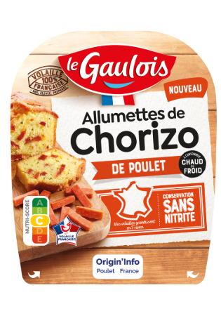 Visuel pack des Allumettes de Chorizo de Poulet Le Gaulois