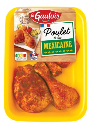 Visuel pack des cuisses de poulet à la mexicaine Le Gaulois