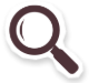 Pictogramme d'une loupe pour identifier l'éleveur de la volaille grâce au numéro de traçabilité présent sur le ticket de compostage