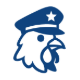 Pictogramme d'un poulet policier pour les histoires poulets-policiers pendants le Tour de France
