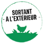 Logo Le Gaulois "Sortant à l'extérieur", démarche inédite qui s'engage à ce que les volailles sortent à l’extérieur, tous les jours, dans les prés.